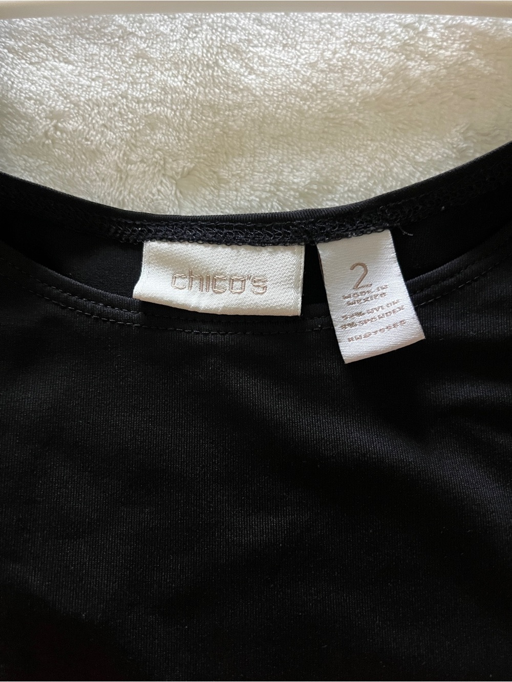 Chico's Black Scoop-Neck Tank Top - Picture 5 of 5